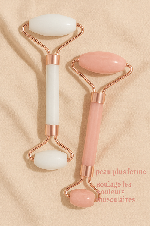 Rouleau de Gua-Sha et pierre de Gua-Sha